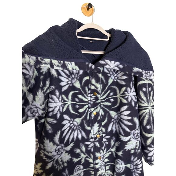 Free People This Love Cardi in blue sky oversized coat parka jacket - Picture 8 of 9